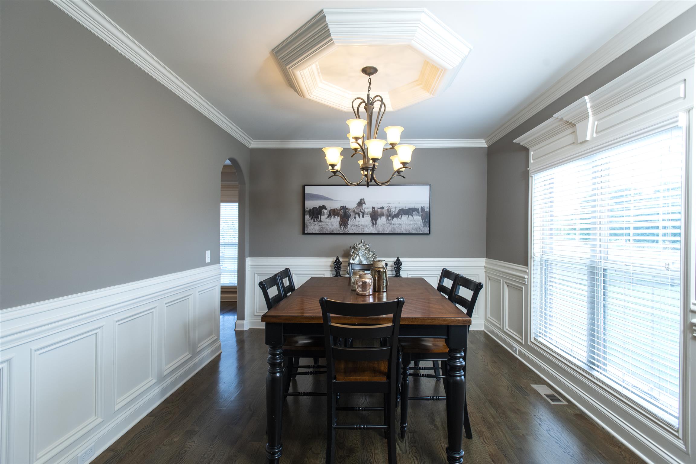 580 Academy Road Lebanon, TN 37087 - Photo 12 of 30 a view of a dining room with furniture wooden floor and chandelier