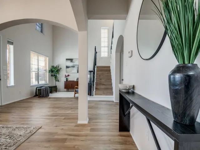 a view of a living room