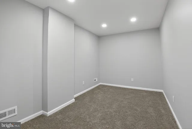 a view of an empty room