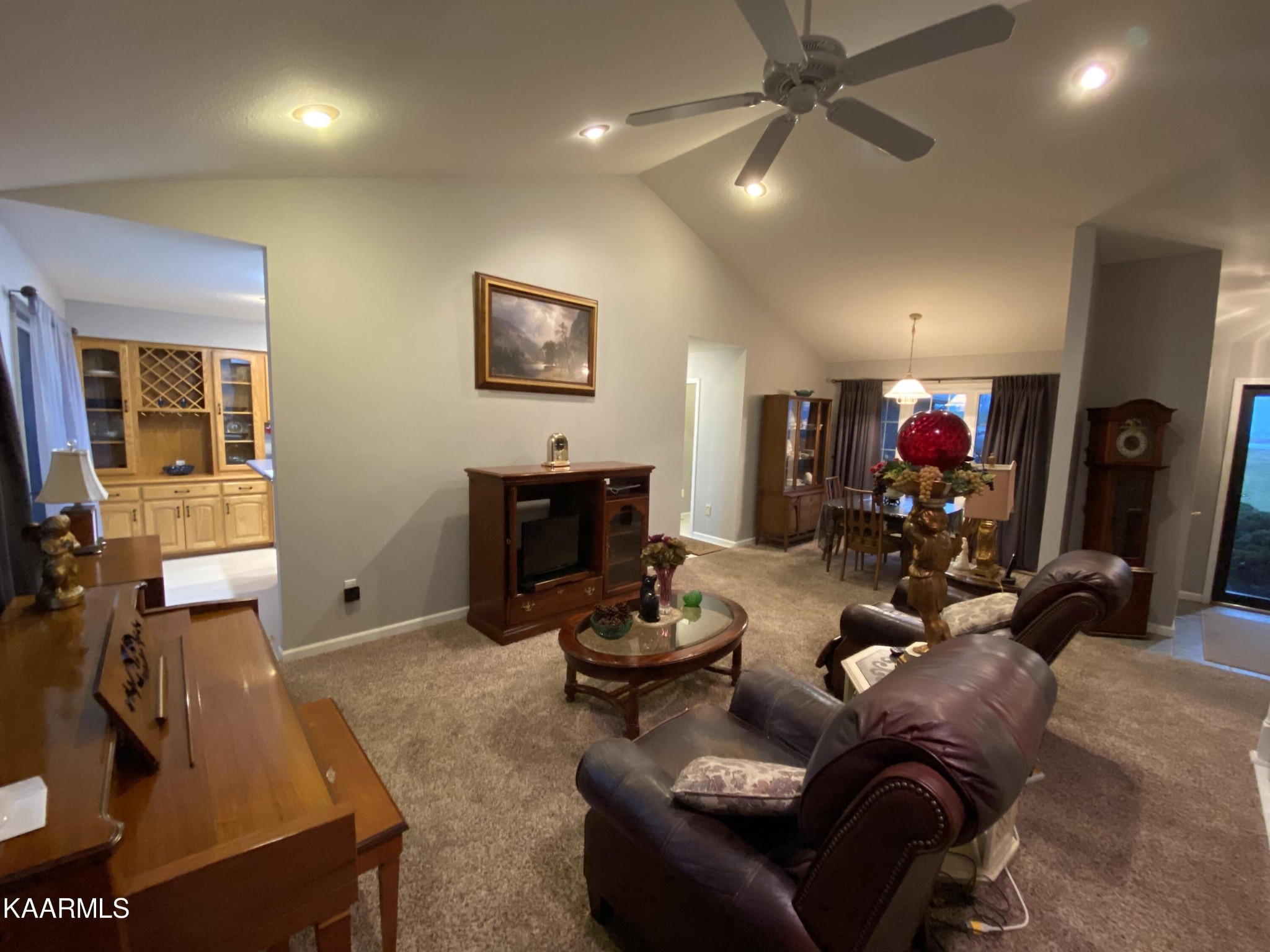 3430 Creston Road Crossville, TN 38571 - Photo 12 of 35 a living room with fireplace furniture and a flat screen tv