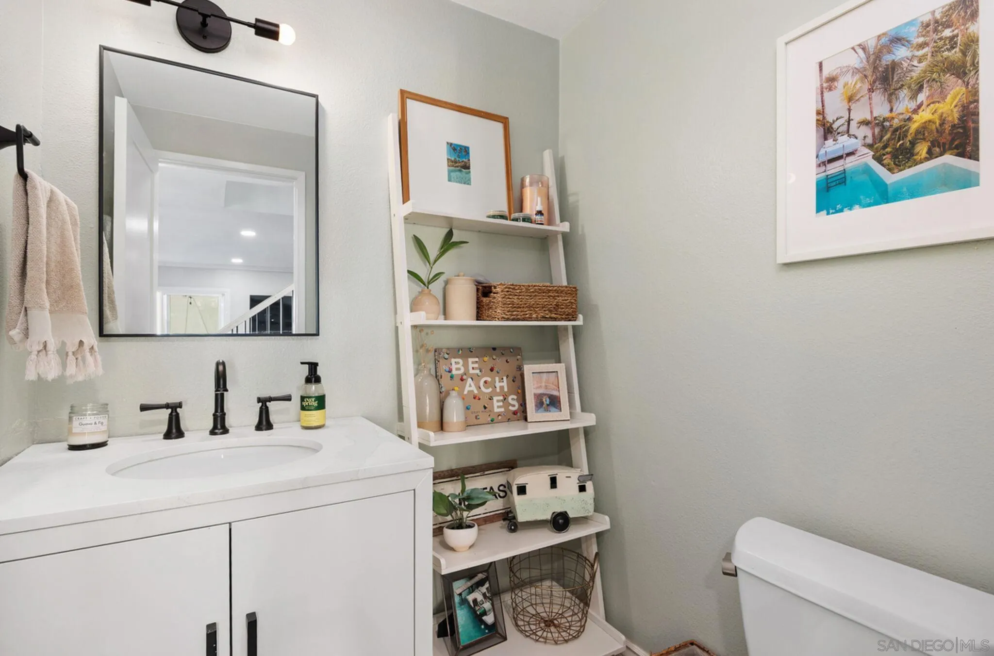 1971 Azure Way Encinitas, CA 92024 - Photo 14 of 30 a bathroom with a toilet and a sink