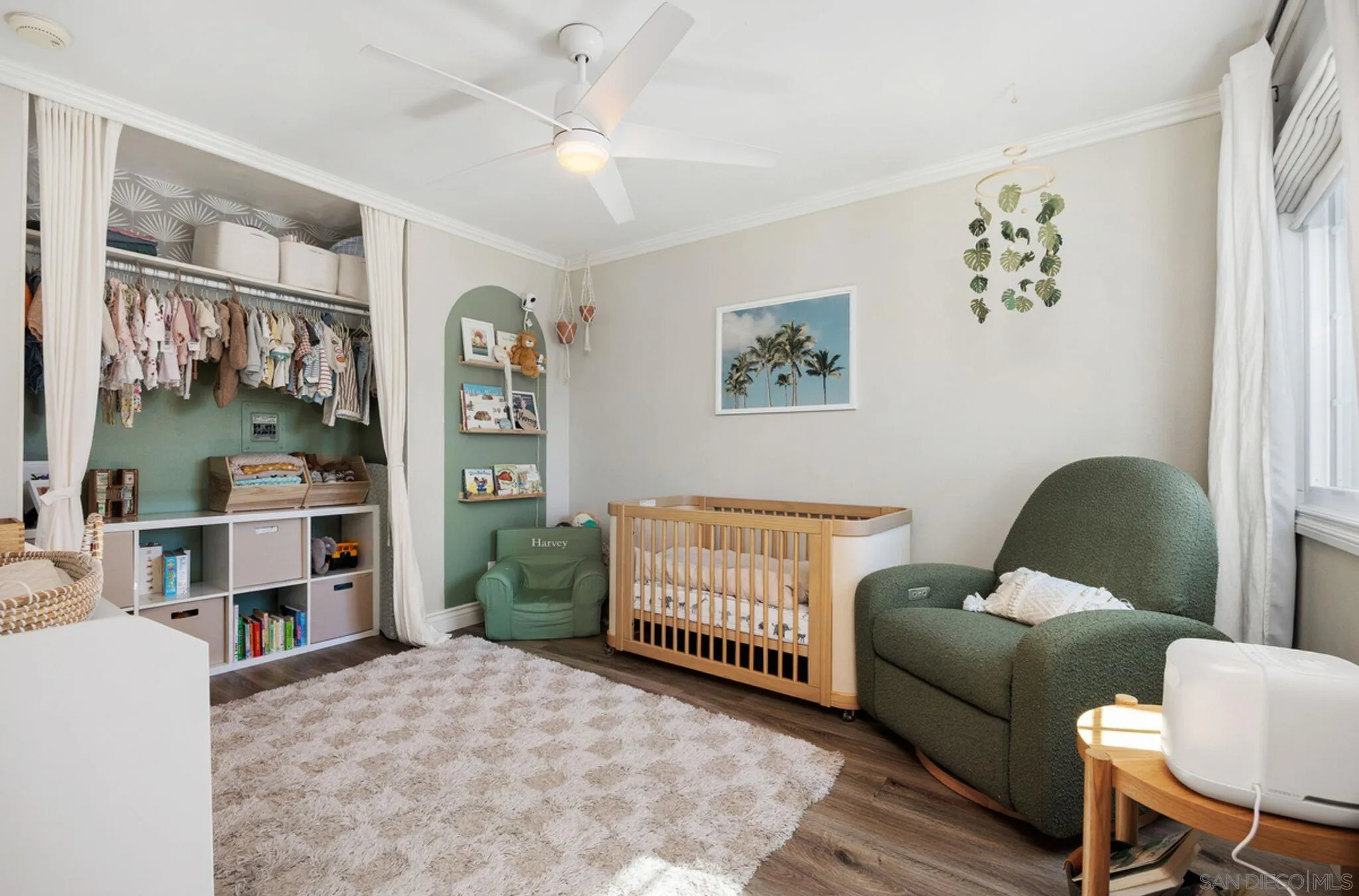 1971 Azure Way Encinitas, CA 92024 - Photo 17 of 30 a living room with furniture and baby crib