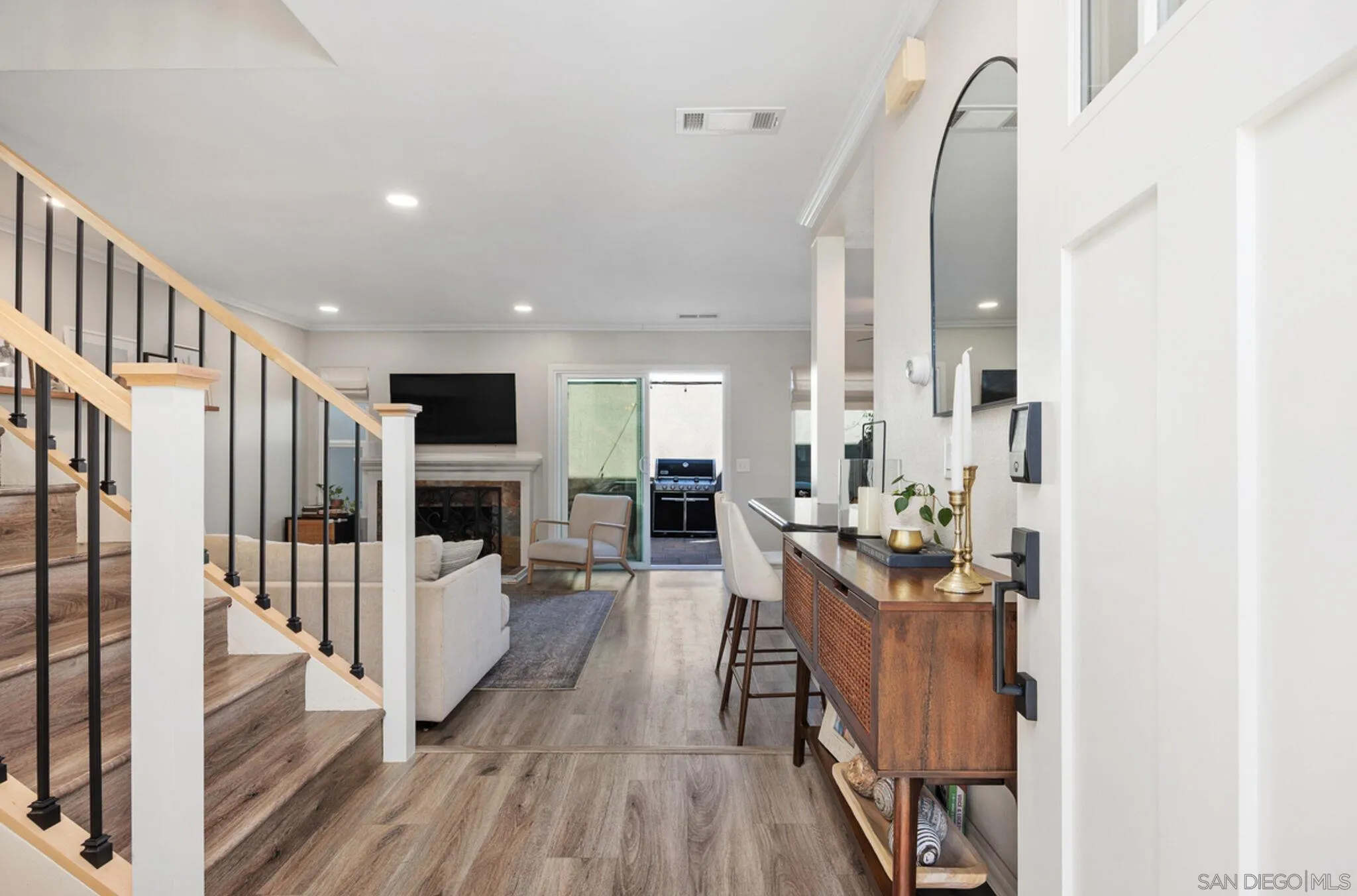 1971 Azure Way Encinitas, CA 92024 - Photo 4 of 30 a view of a living room with wooden floor