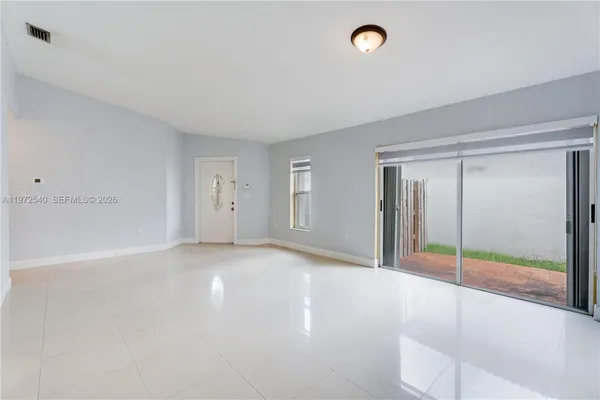 a view of an empty room