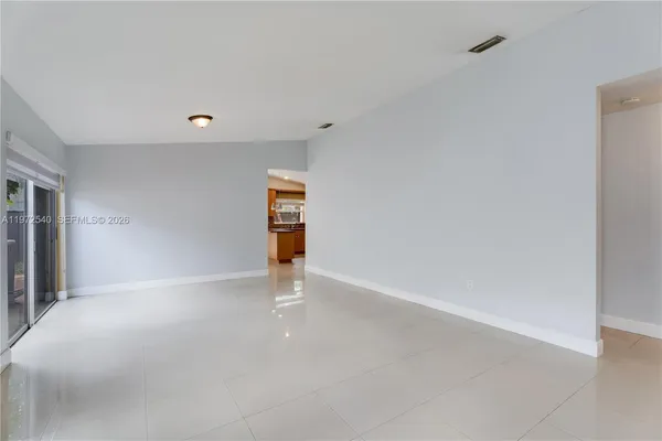 a view of an empty room