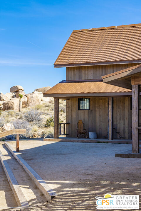 1653 Roadrunner Rut Pioneertown, CA 92268 - Photo 41 of 60 a front view of a house