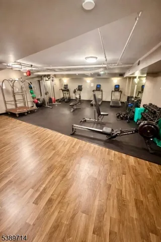 a view of parking garage with cars