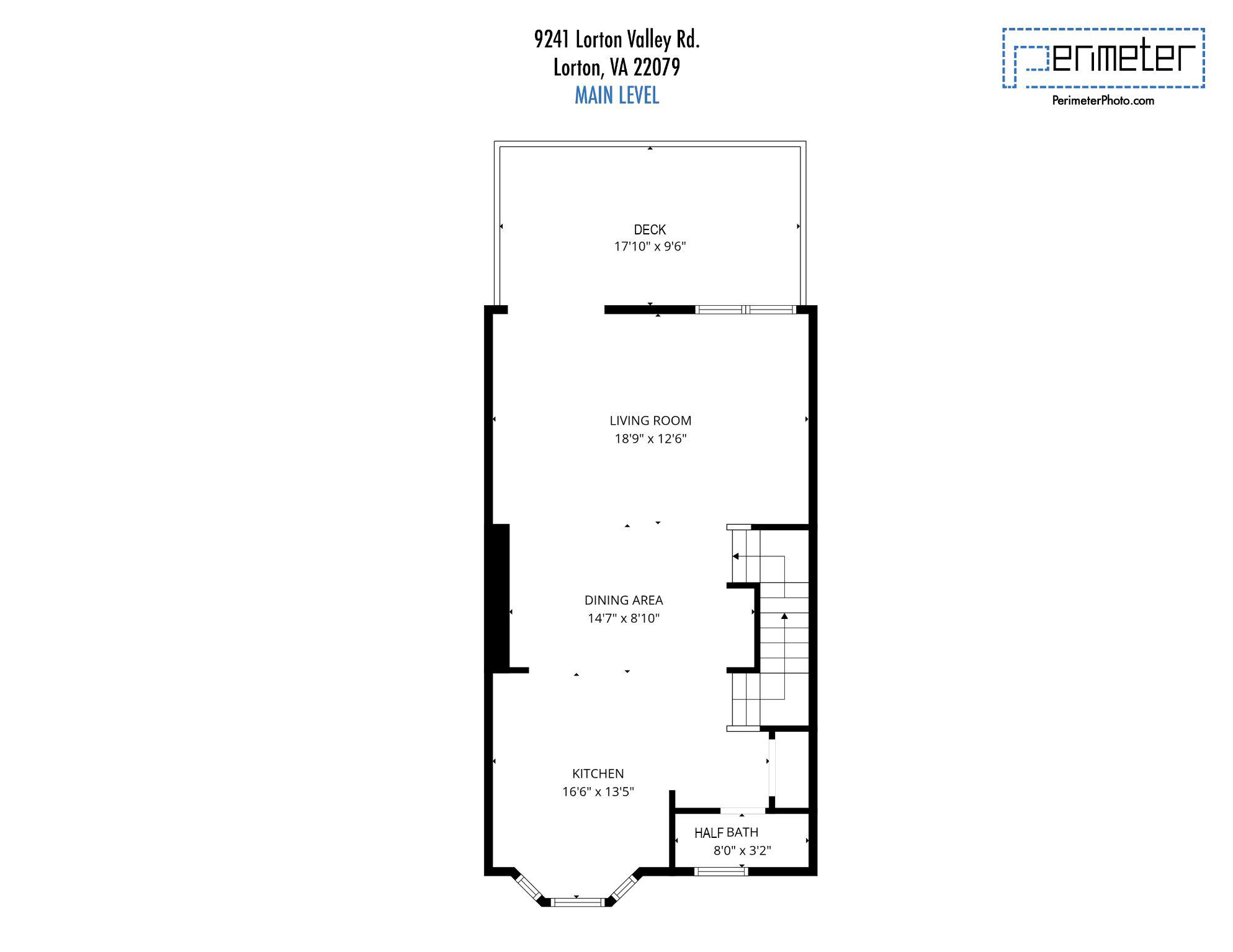 9241 Lorton Valley Road Lorton, VA 22079 - Photo 44 of 45 Main Level Floor Plan.