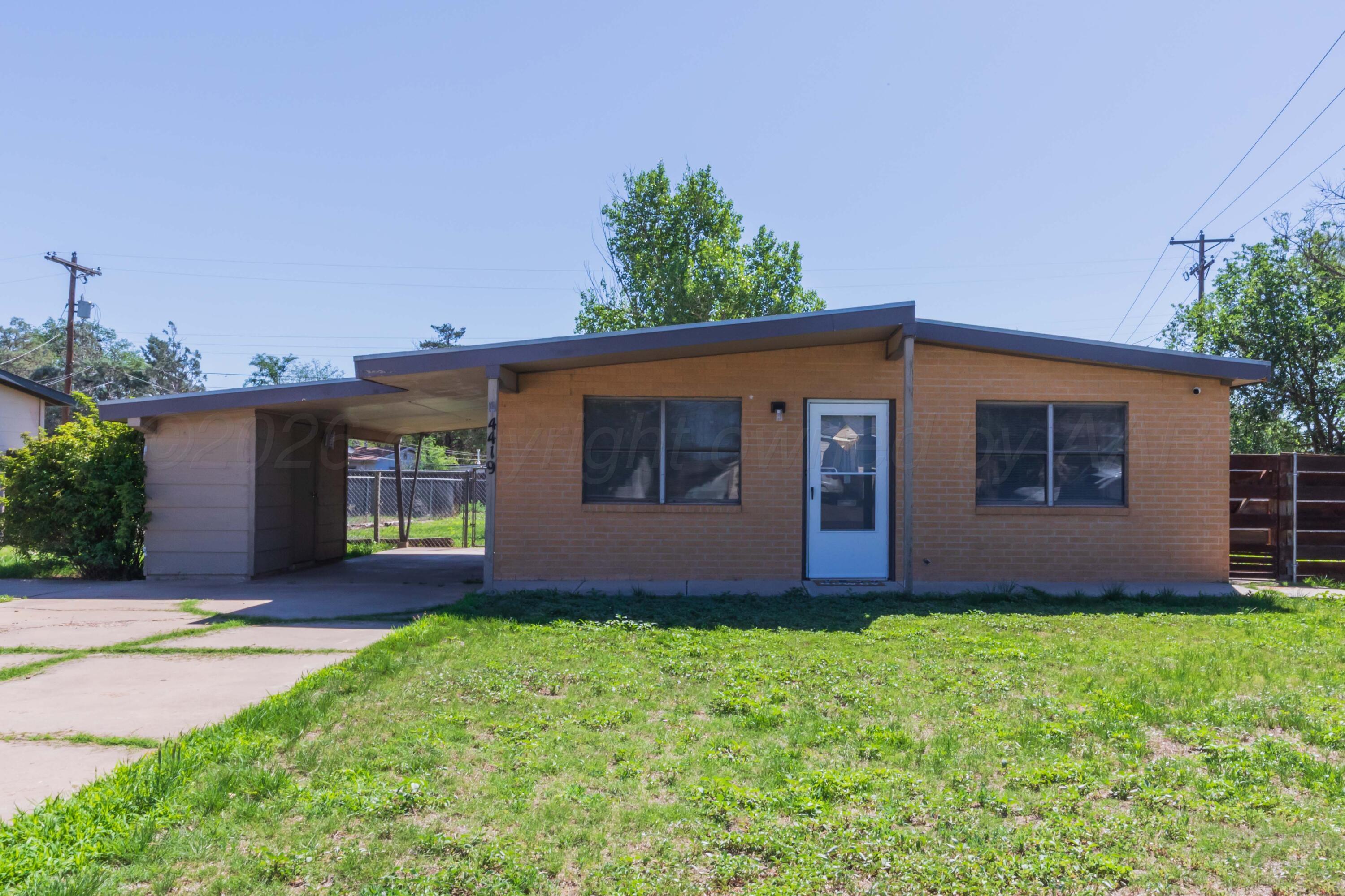 4419 South Ong Street Amarillo, TX 79110 - Photo 1 of 28 FRONT VIEW 1