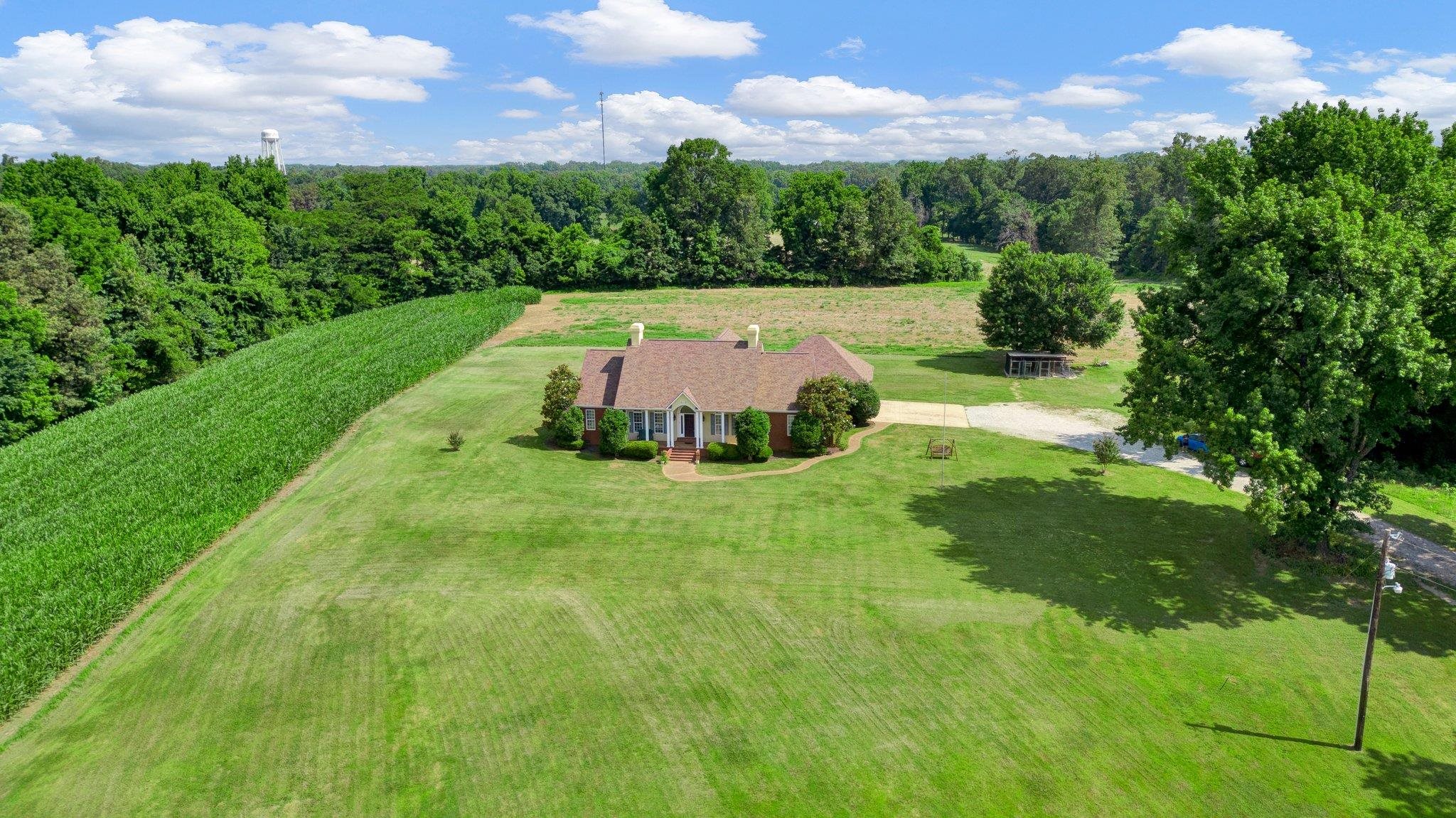 914 Beaver Creek Road Brighton, TN 38011 - Photo 30 of 38 a view of a big yard with potted plants and large tree