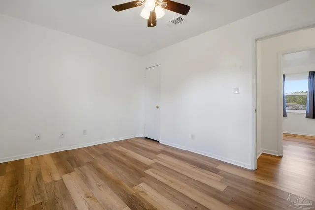 wooden floor in an empty room