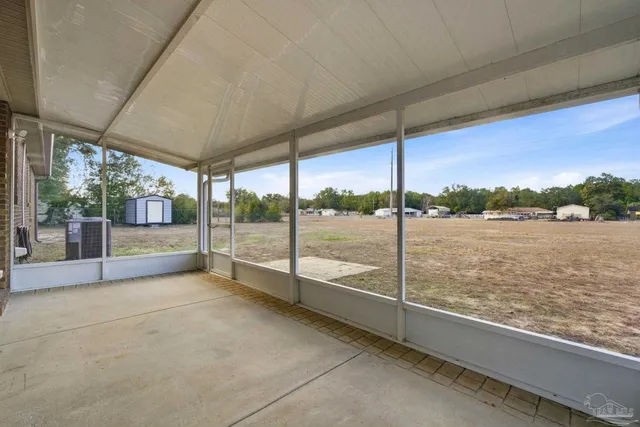 a view of a lake from a balcony