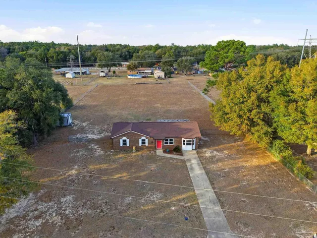 a view of a street with houses