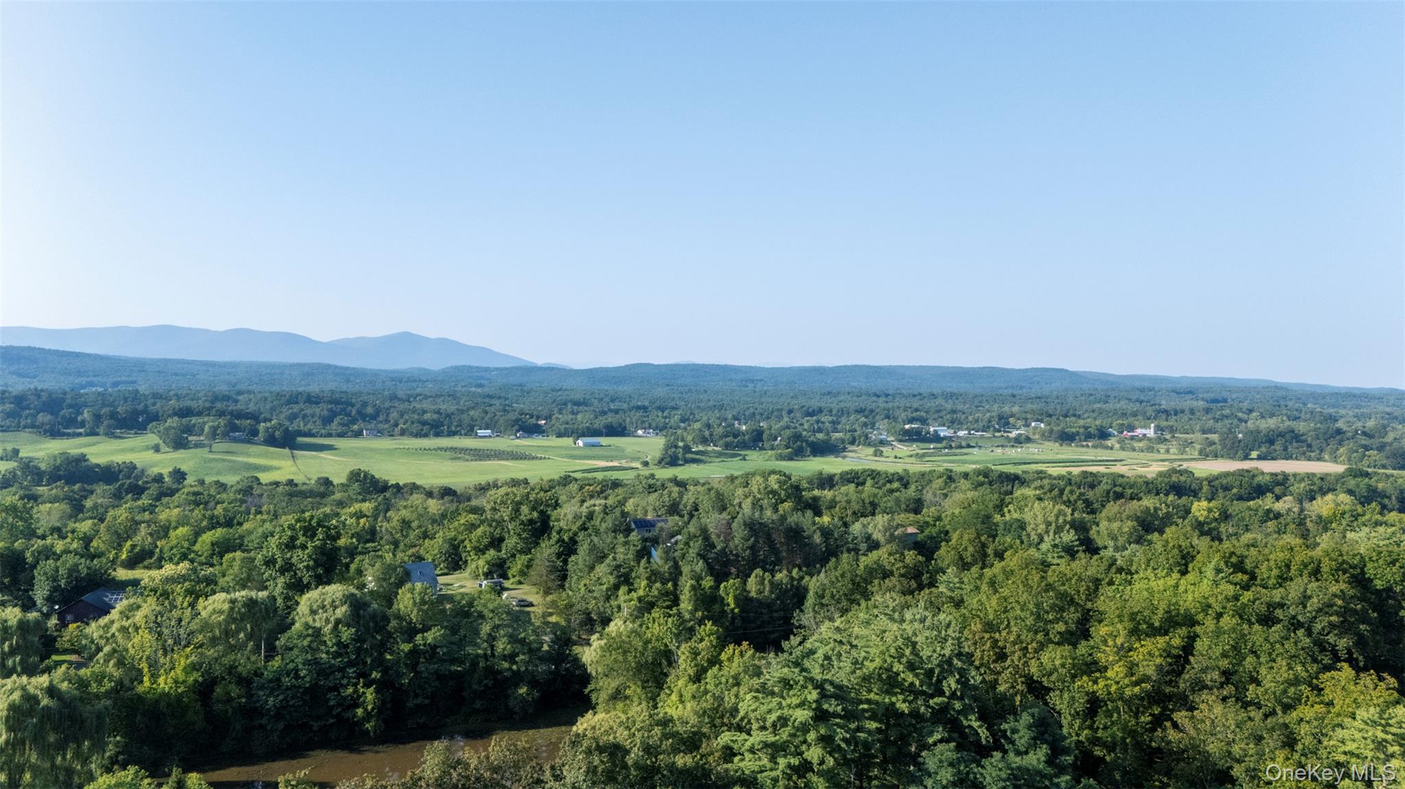 83 Sages Loop Road Kerhonkson, NY 12446 - Photo 24 of 33 a view of a lush green outdoor space with a swimming pool and mountains