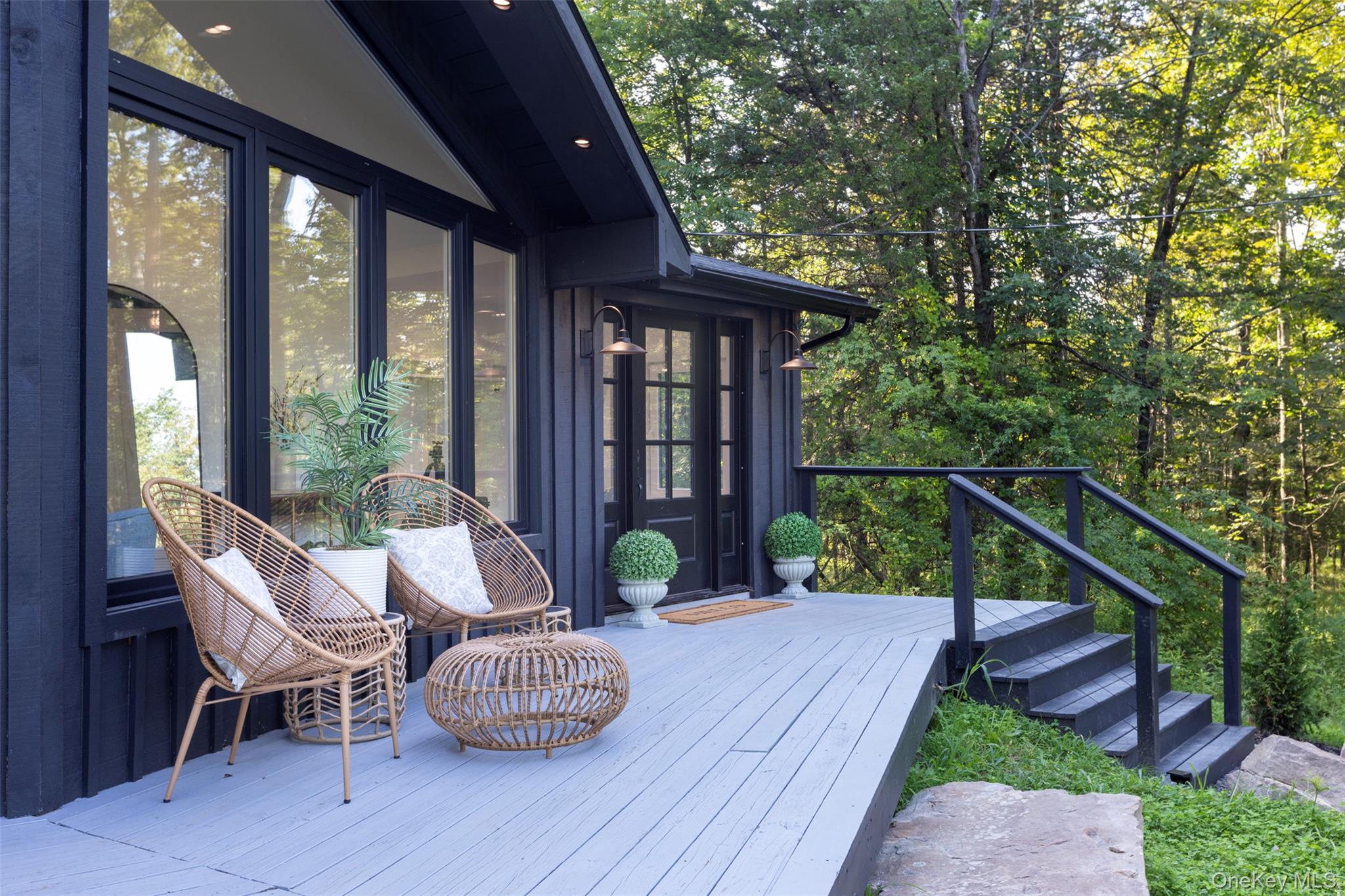 83 Sages Loop Road Kerhonkson, NY 12446 - Photo 6 of 33 a view of a patio with a table chairs and a backyard
