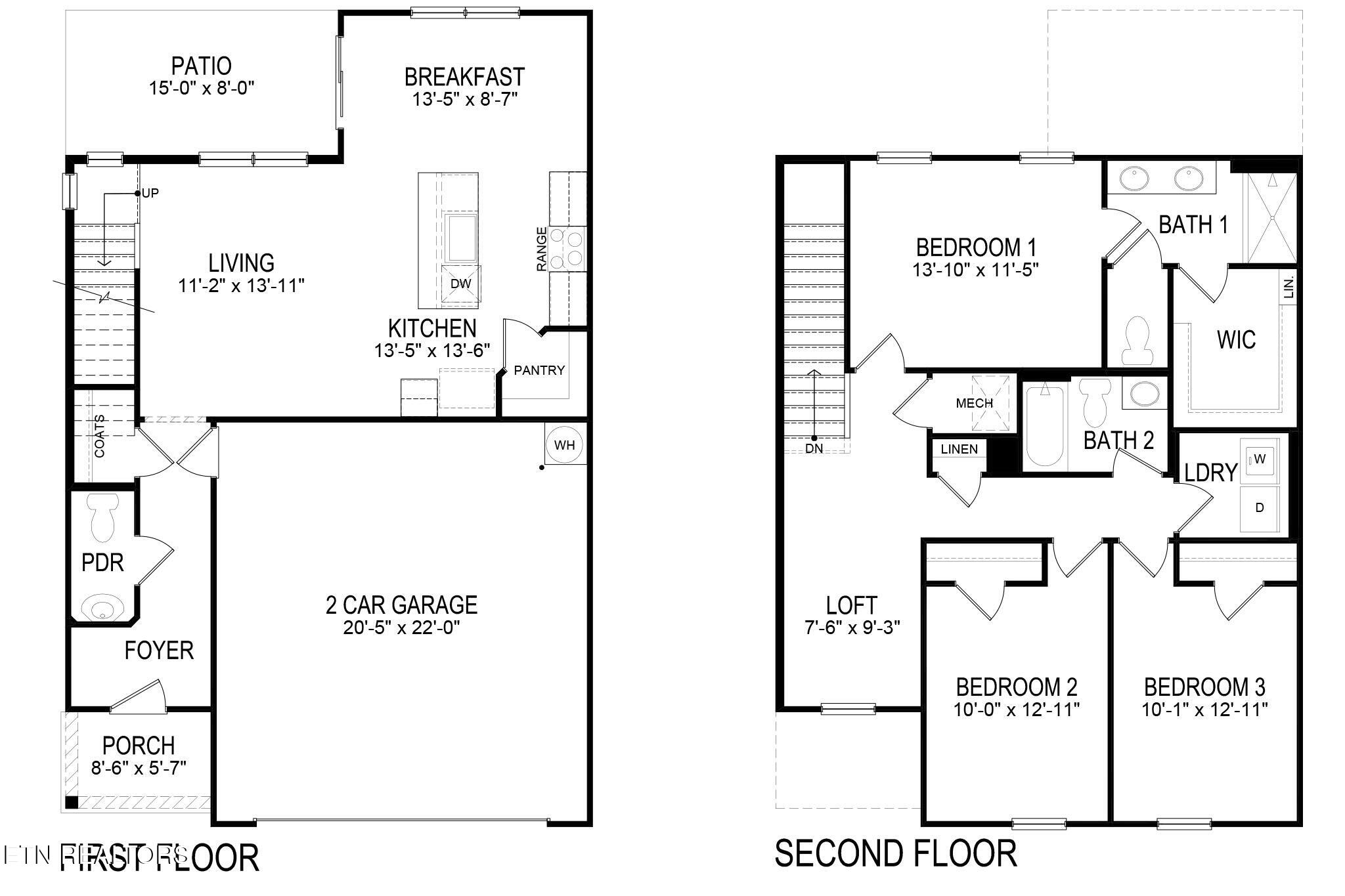 6829 Prospect Hl Lane Corryton, TN 37721 - Photo 2 of 2 Cabral Express Floor Plan 2048x1365