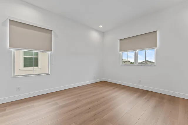 a view of a park that has a tree in it