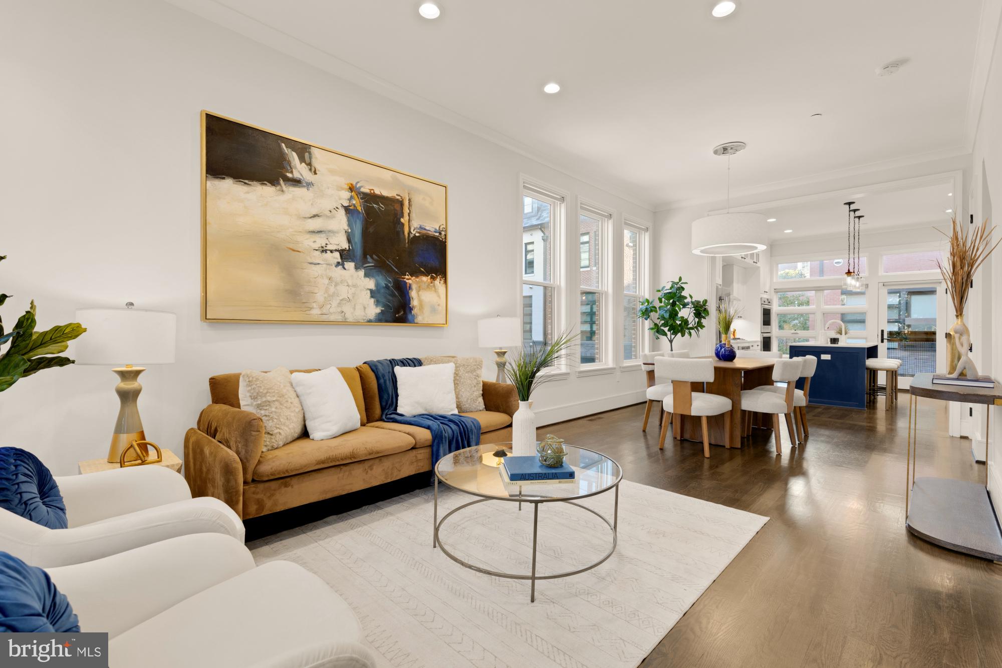 412 13th Street Southeast Washington, DC 20003 - Photo 62 of 62 a living room with furniture and wooden floor