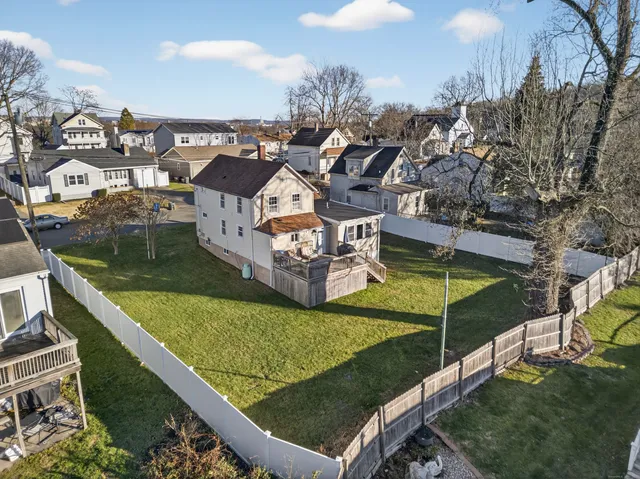 a view of a lake with a house