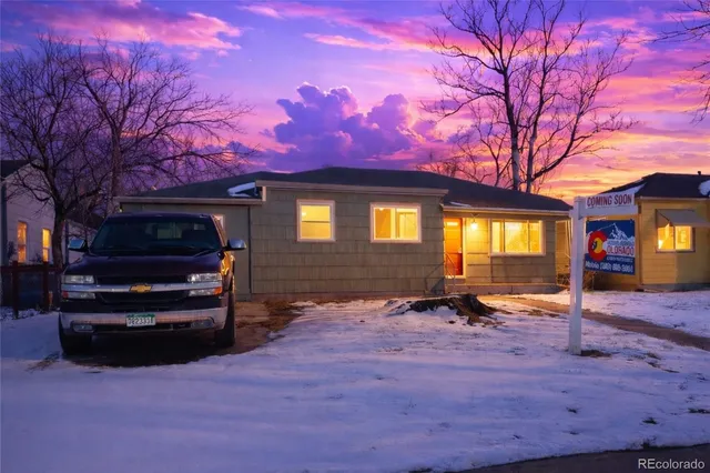 a view of a house with a patio