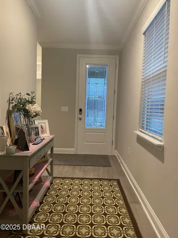 a view of a entryway door of the house