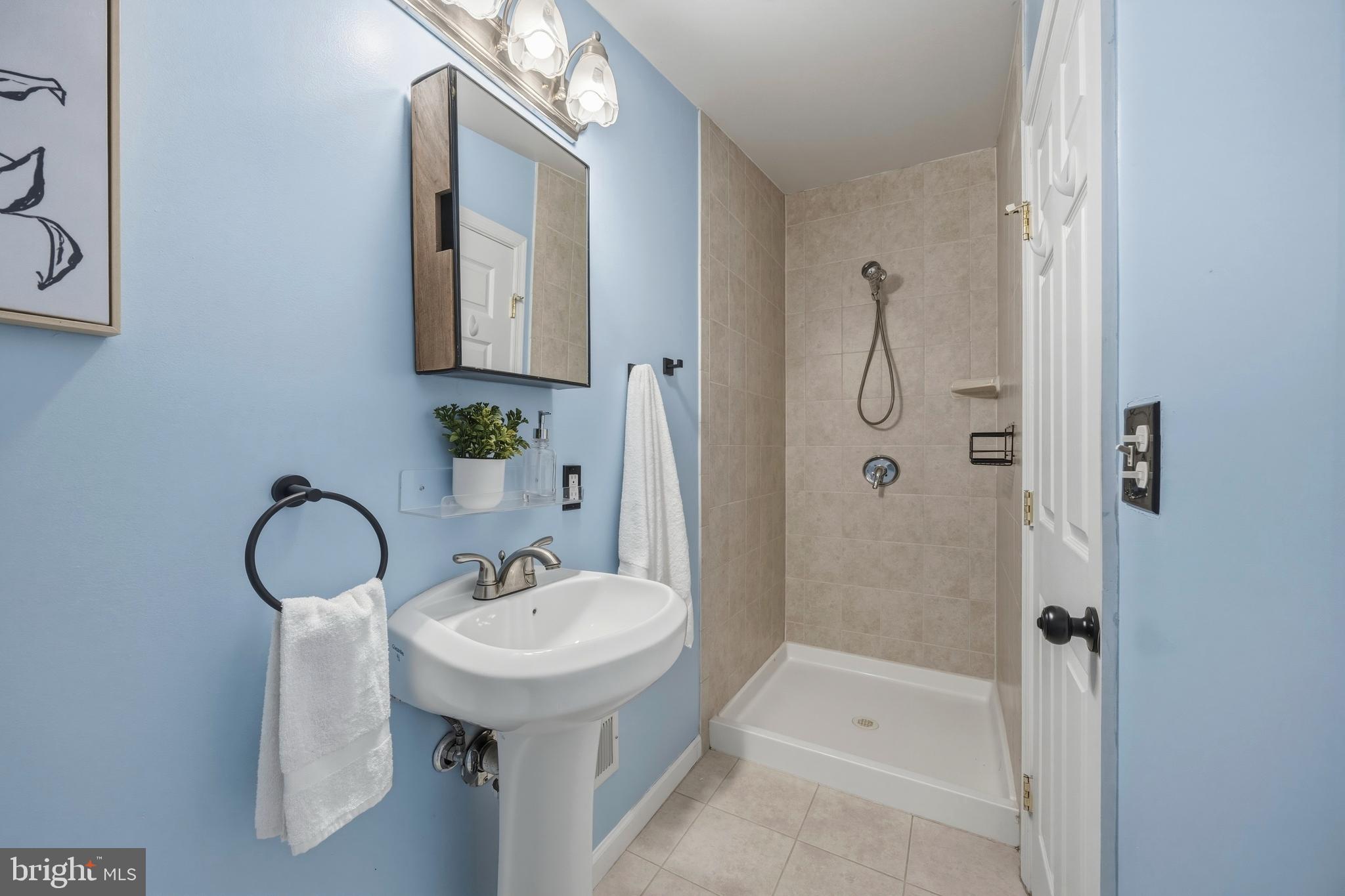 1419 Andre Street Baltimore, MD 21230 - Photo 18 of 25 a bathroom with a sink a toilet and shower