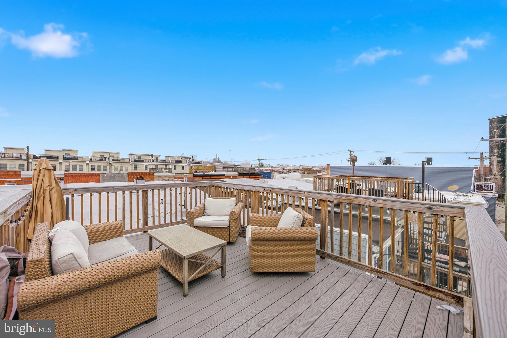 1419 Andre Street Baltimore, MD 21230 - Photo 23 of 25 a view of a roof deck with couches