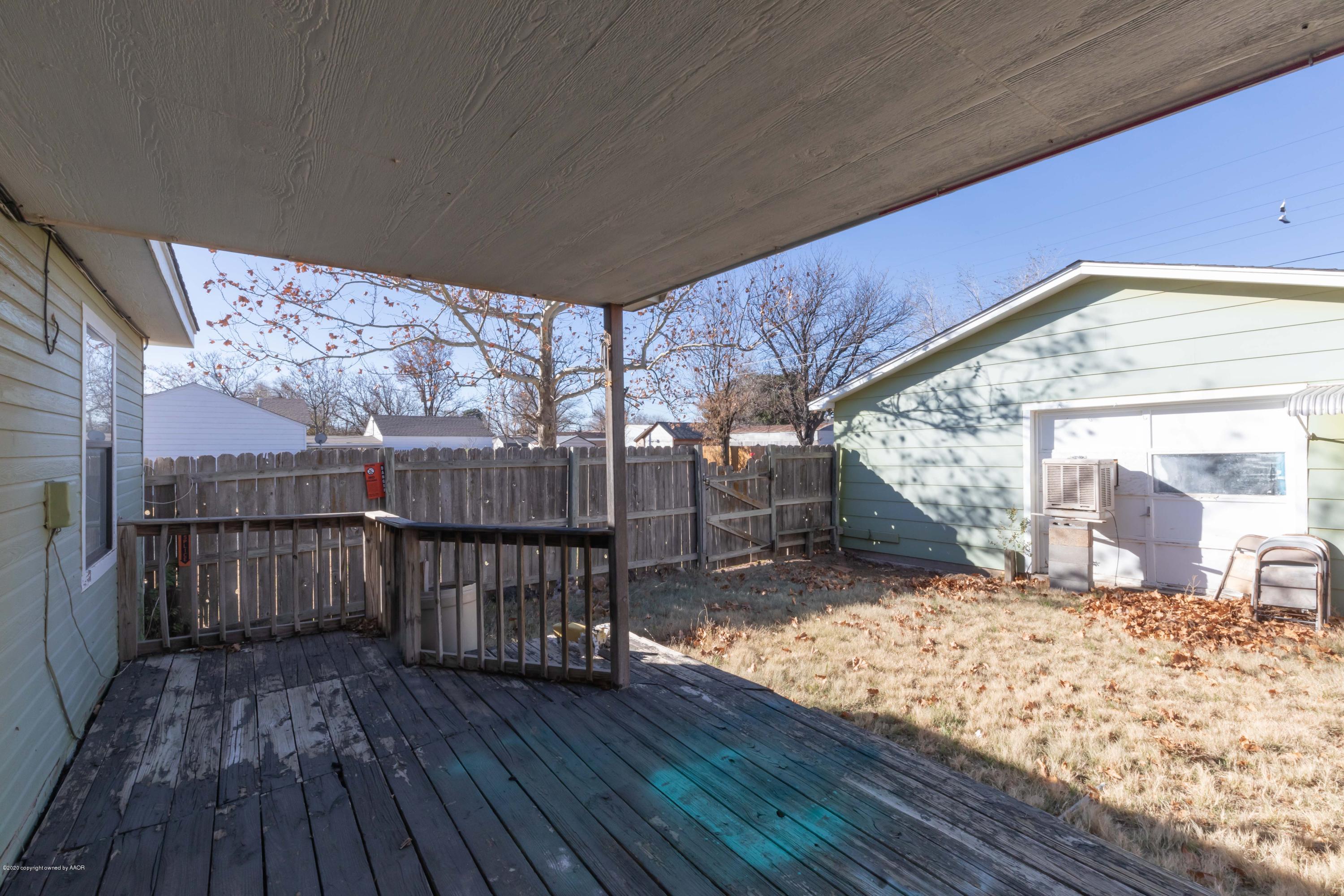 4126 Parker Street Amarillo, TX 79110 - Photo 26 of 31 PATIO