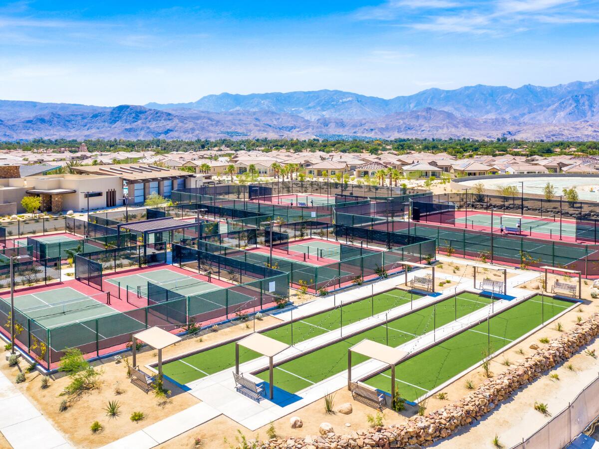 10 Gamay Rancho Mirage, CA 92270 - Photo 82 of 86 a view of a rooftop with lounge chairs