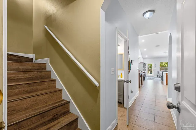 a bathroom with a bathtub and a sink