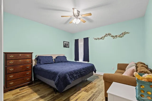 a view of a backyard with a garden