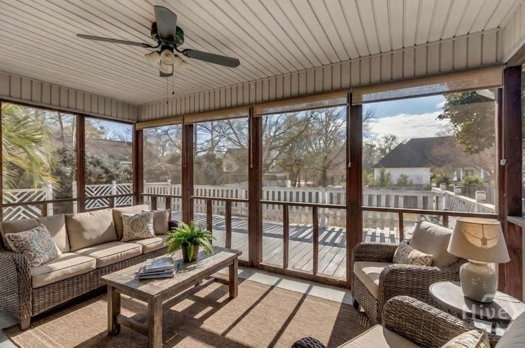 2410 Hodgeville Road Rincon, GA 31326 - Photo 33 of 42 Screened Porch - Virtually Staged