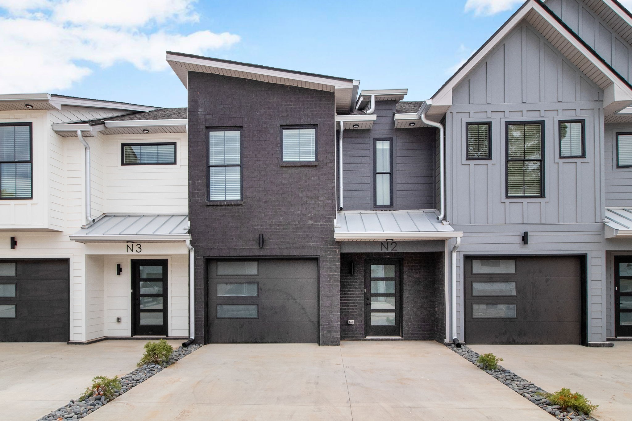 a front view of a house