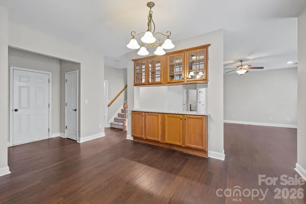 a view of livingroom with hardwood floor and window