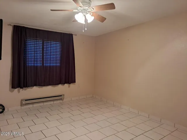 a view of a wooden door