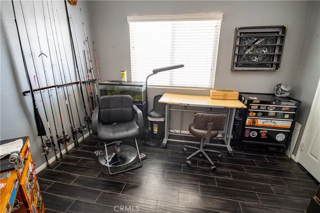 a room with furniture