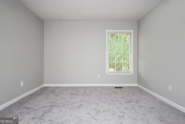 a big room with a window
