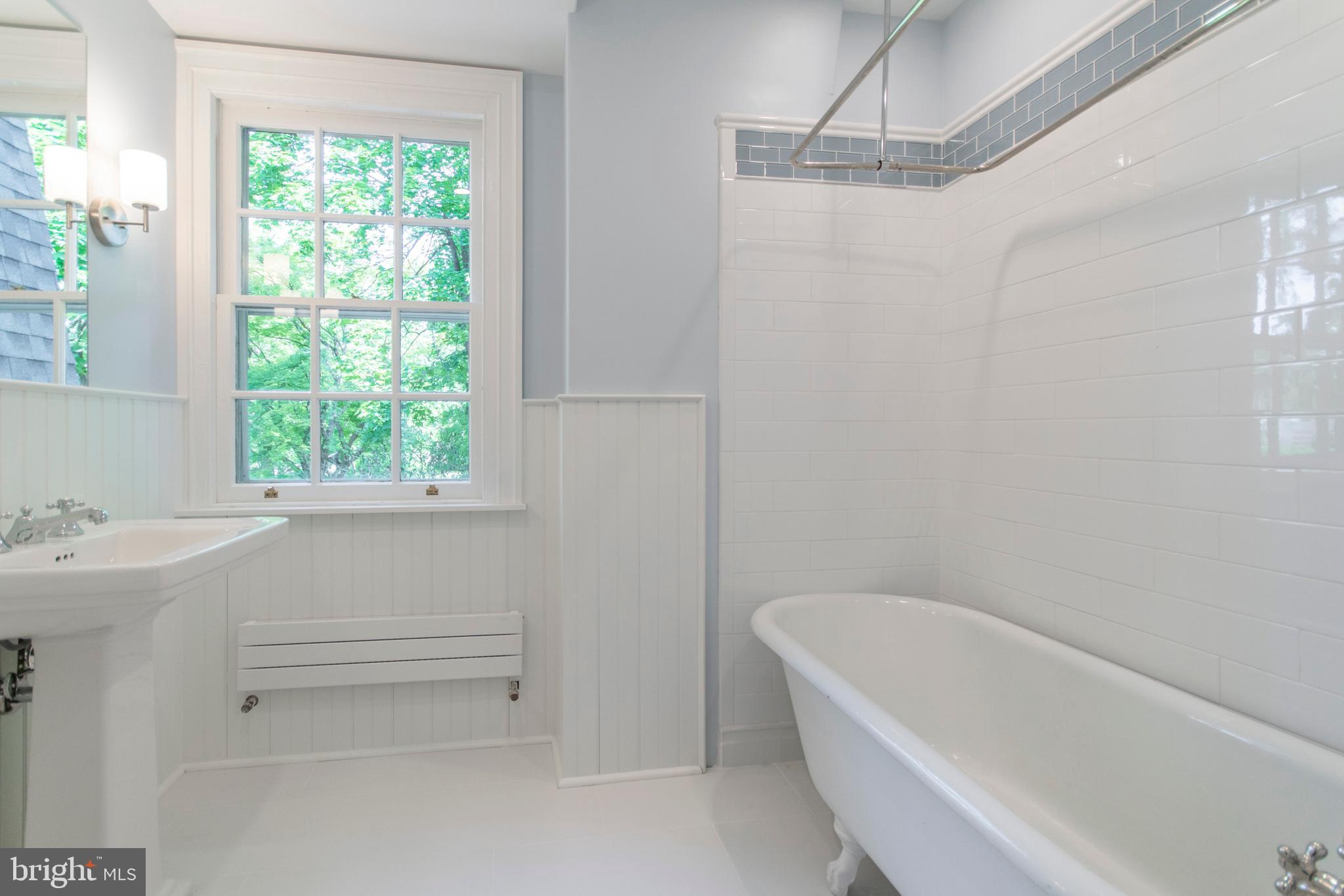418 Dorset Road Devon, PA 19333 - Photo 31 of 54 Enlarged Hall Bathroom w/Clawfoot Tub and Shower