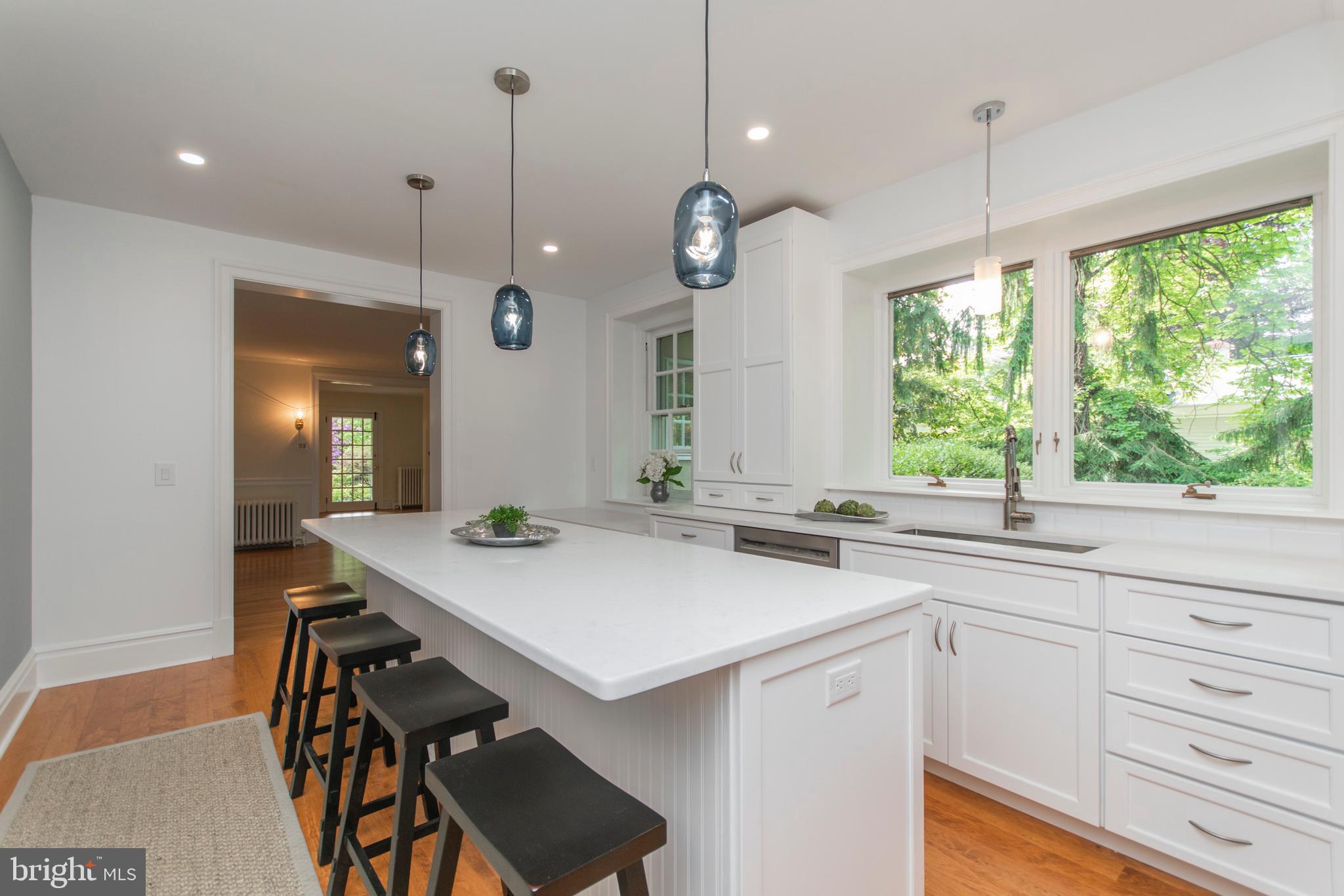 418 Dorset Road Devon, PA 19333 - Photo 6 of 54 Large Island, custom lighting, hardwood flooring