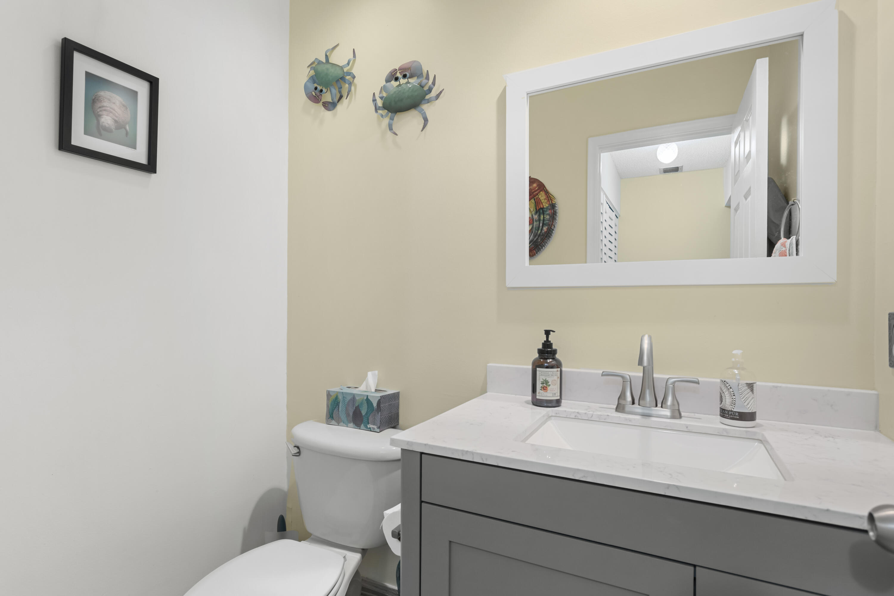 5789 Fox Hollow Drive, Unit B Boca Raton, FL 33486 - Photo 12 of 25 Powder Room downstairs