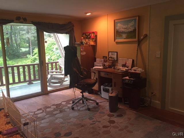 308 Frailey Road Stroudsburg, PA 18360 - Photo 27 of 42 a view of a workspace with furniture and a window