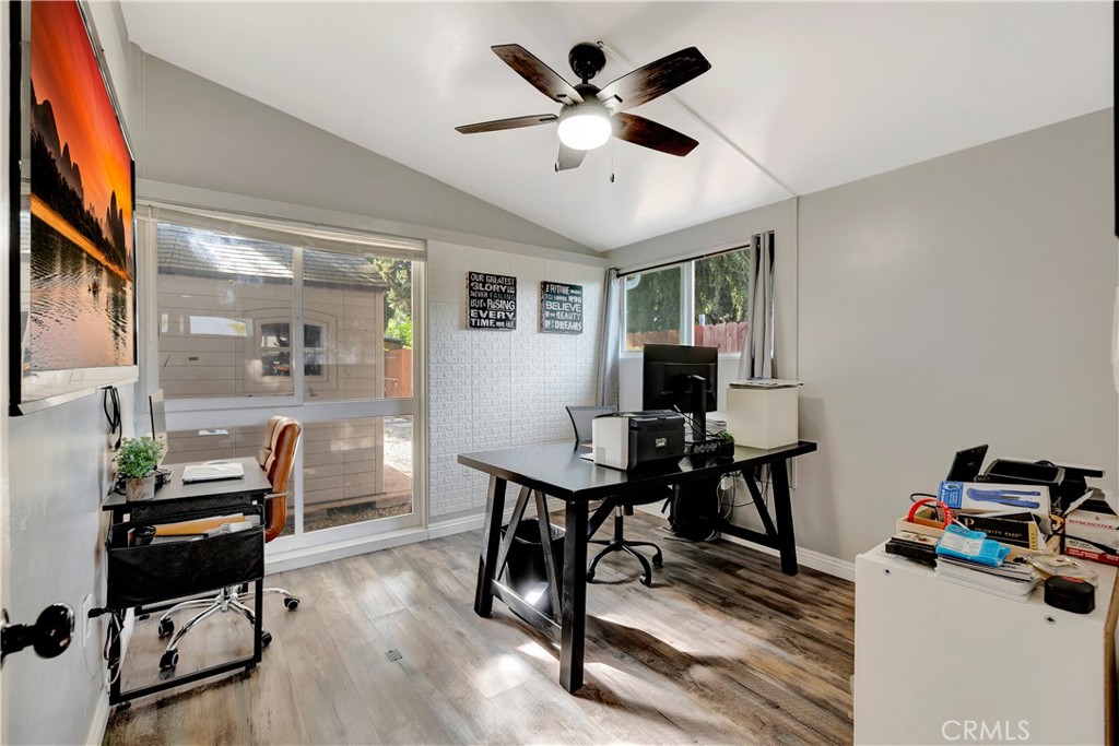 1770 Wright Street Pomona, CA 91766 - Photo 12 of 70 a view of a workspace with furniture window and wooden floor