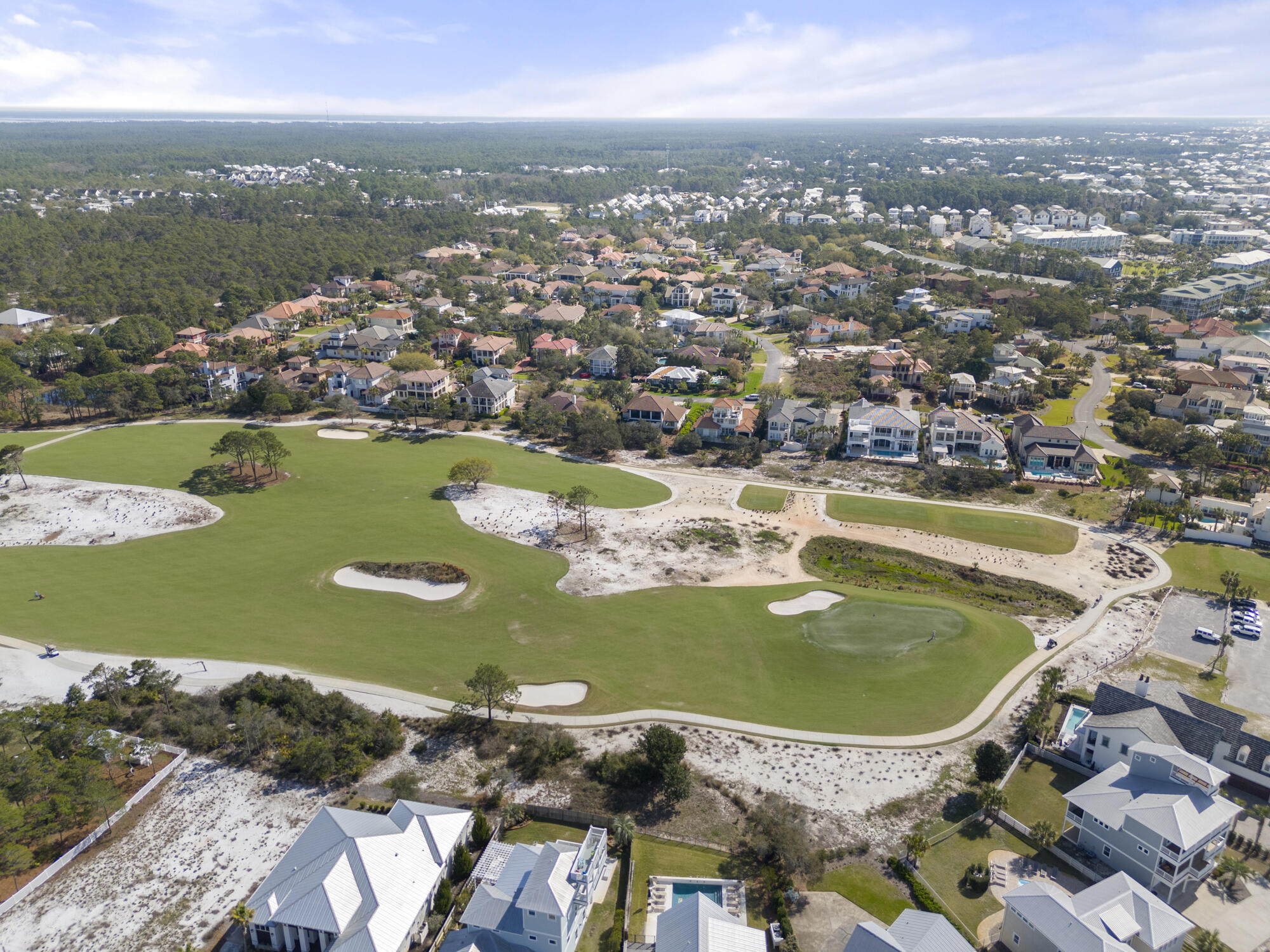 Lot 4 Calm Gulf Drive Santa Rosa Beach, FL 32459 - Photo 35 of 36 an aerial view of a residential houses with outdoor space