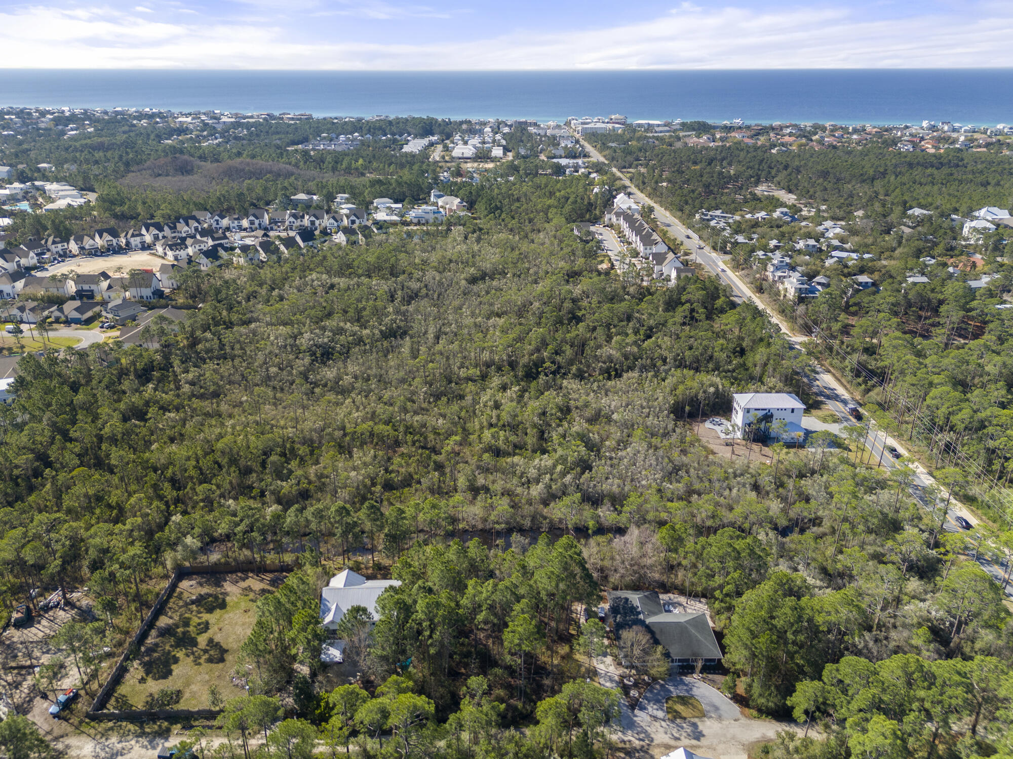 Lot 4 Calm Gulf Drive Santa Rosa Beach, FL 32459 - Photo 8 of 36 an aerial view of residential house with outdoor space