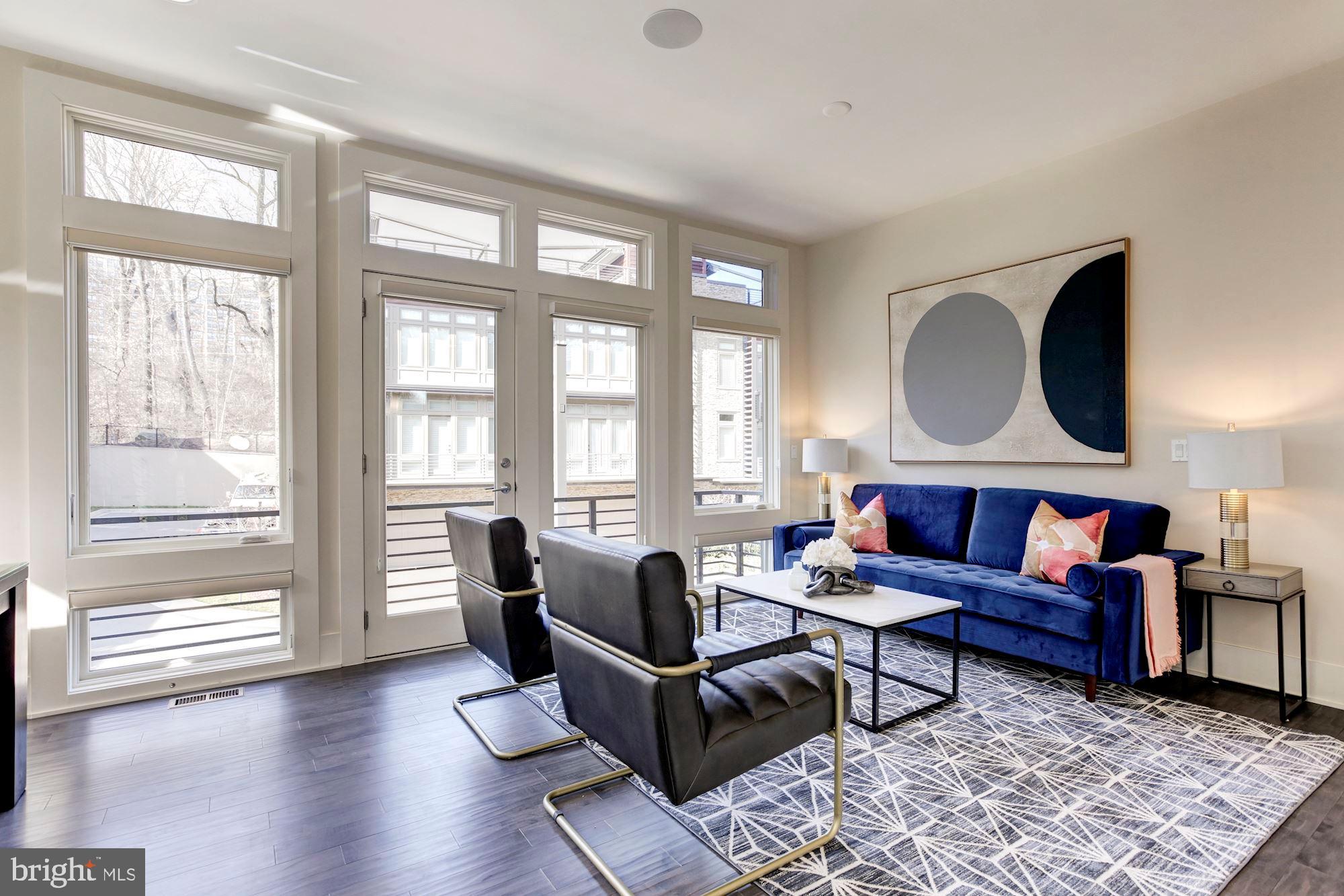 5136 Willet Bridge Road Bethesda, MD 20816 - Photo 14 of 41 Dining & Sitting Area w/ Balcony & Wall of Windows