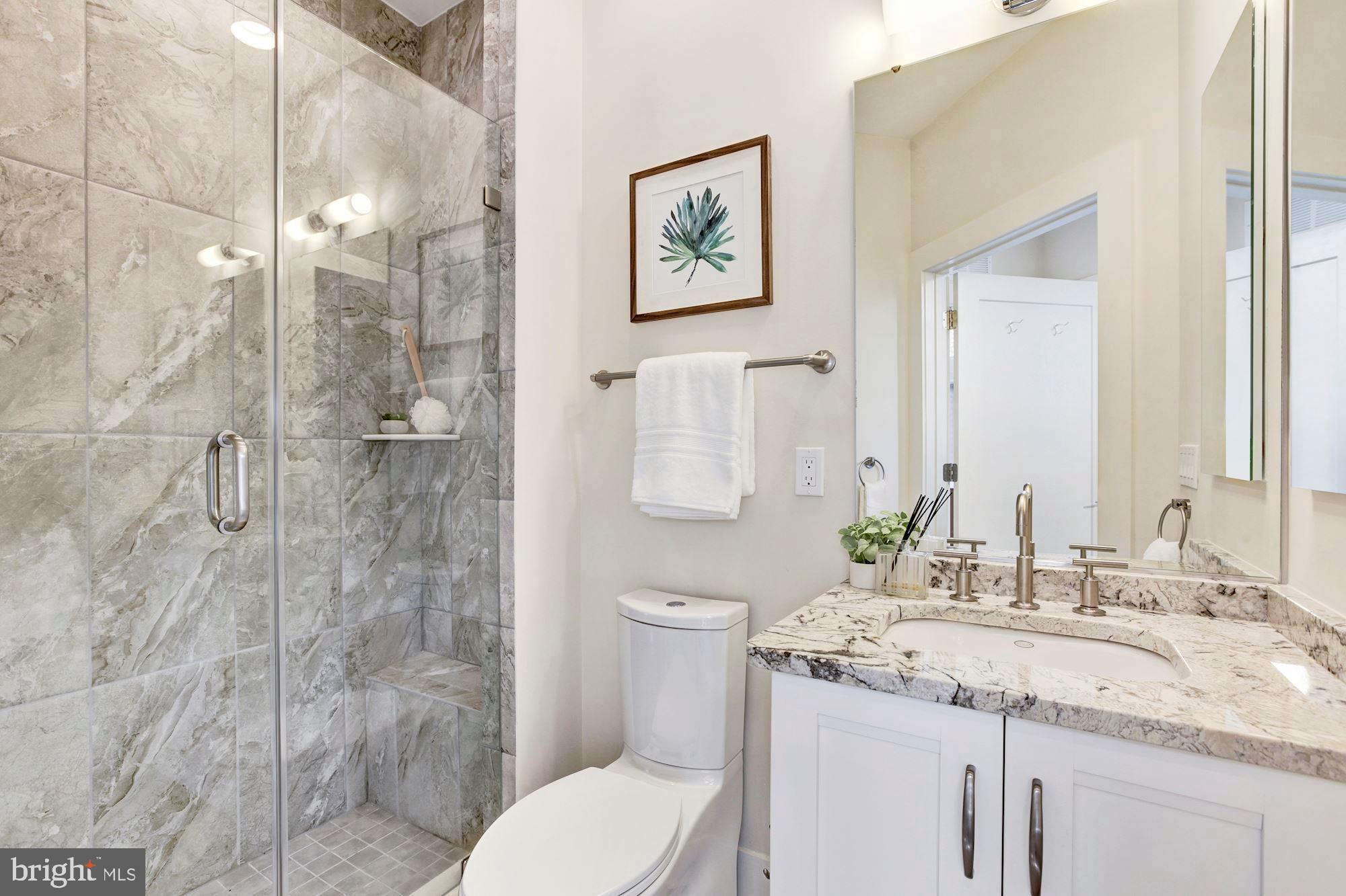 5136 Willet Bridge Road Bethesda, MD 20816 - Photo 24 of 41 Lovely Hall Bathroom on Bedroom Level