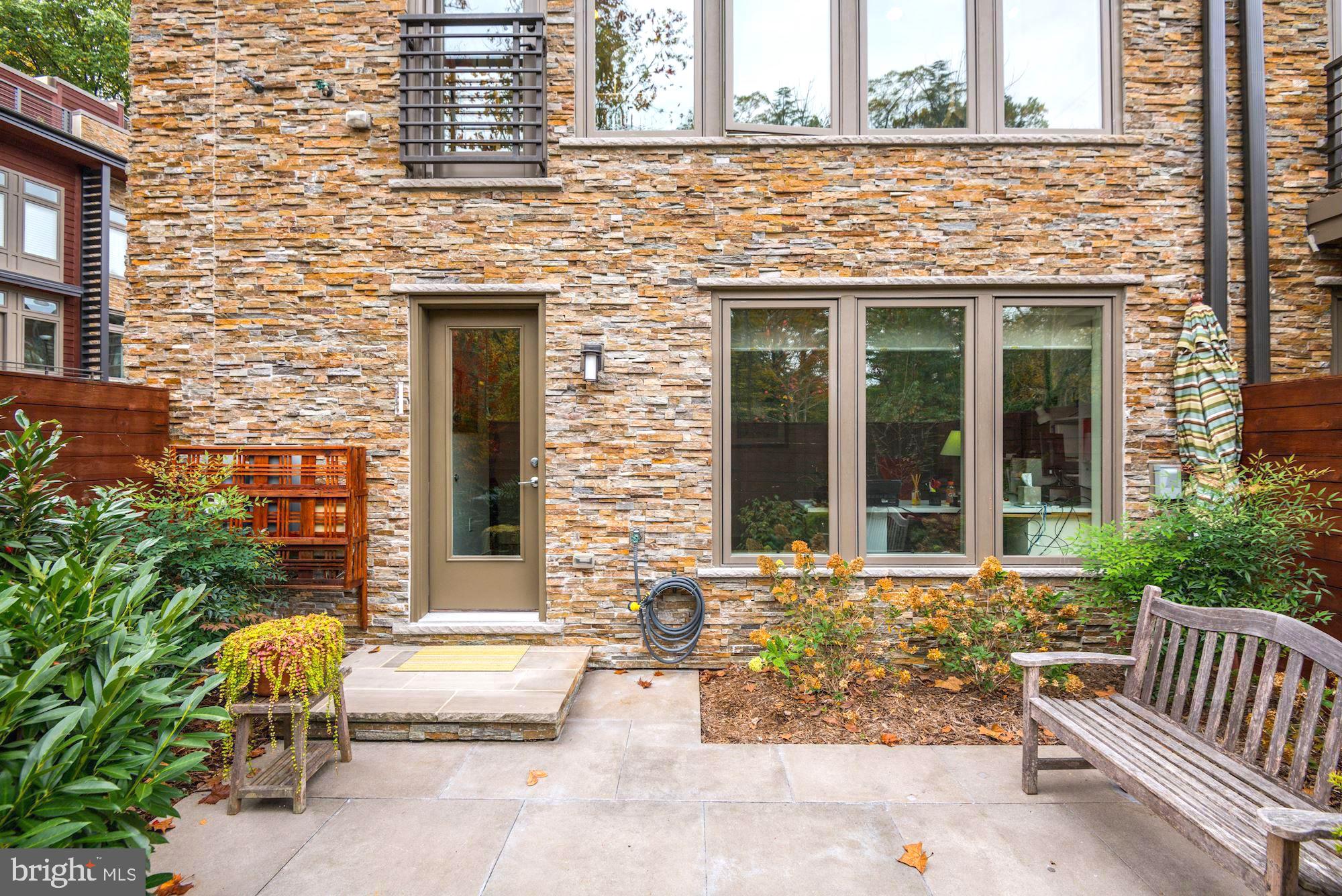 5136 Willet Bridge Road Bethesda, MD 20816 - Photo 36 of 41 Backyard w/ Slate Patio Off of Family Room