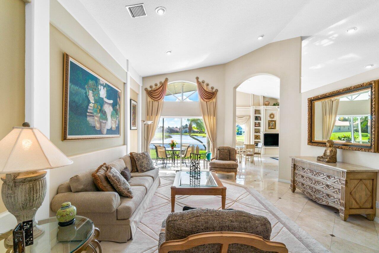 7027 Falls Road East Boynton Beach, FL 33437 - Photo 5 of 33 Living Room to Water View