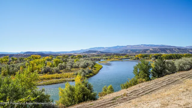 a view of lake and mountain