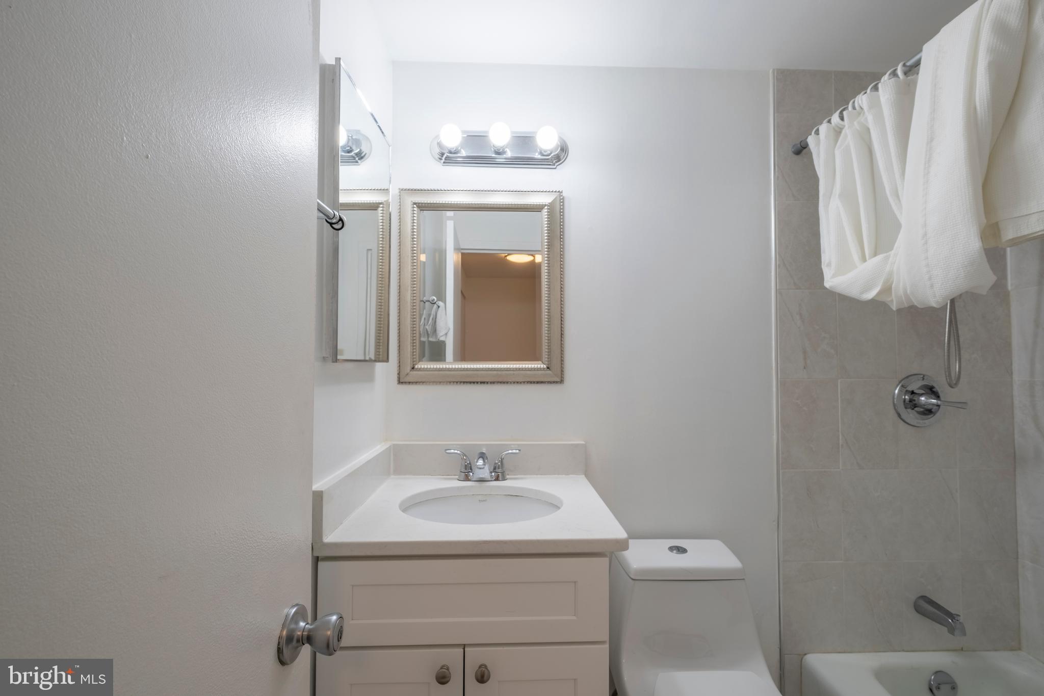 9637 Horizon Run Road, Unit 2H Montgomery Village, MD 20886 - Photo 21 of 28 a bathroom with a sink a toilet and shower